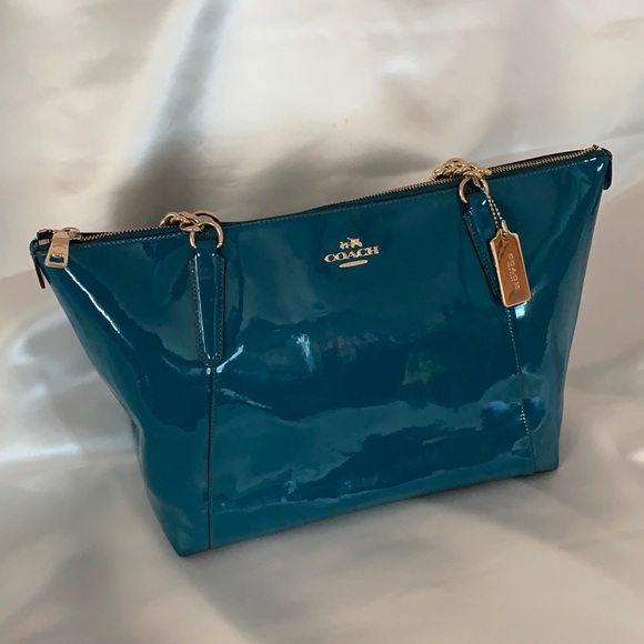 Coach Handbags - Coach Ava patent leather chain